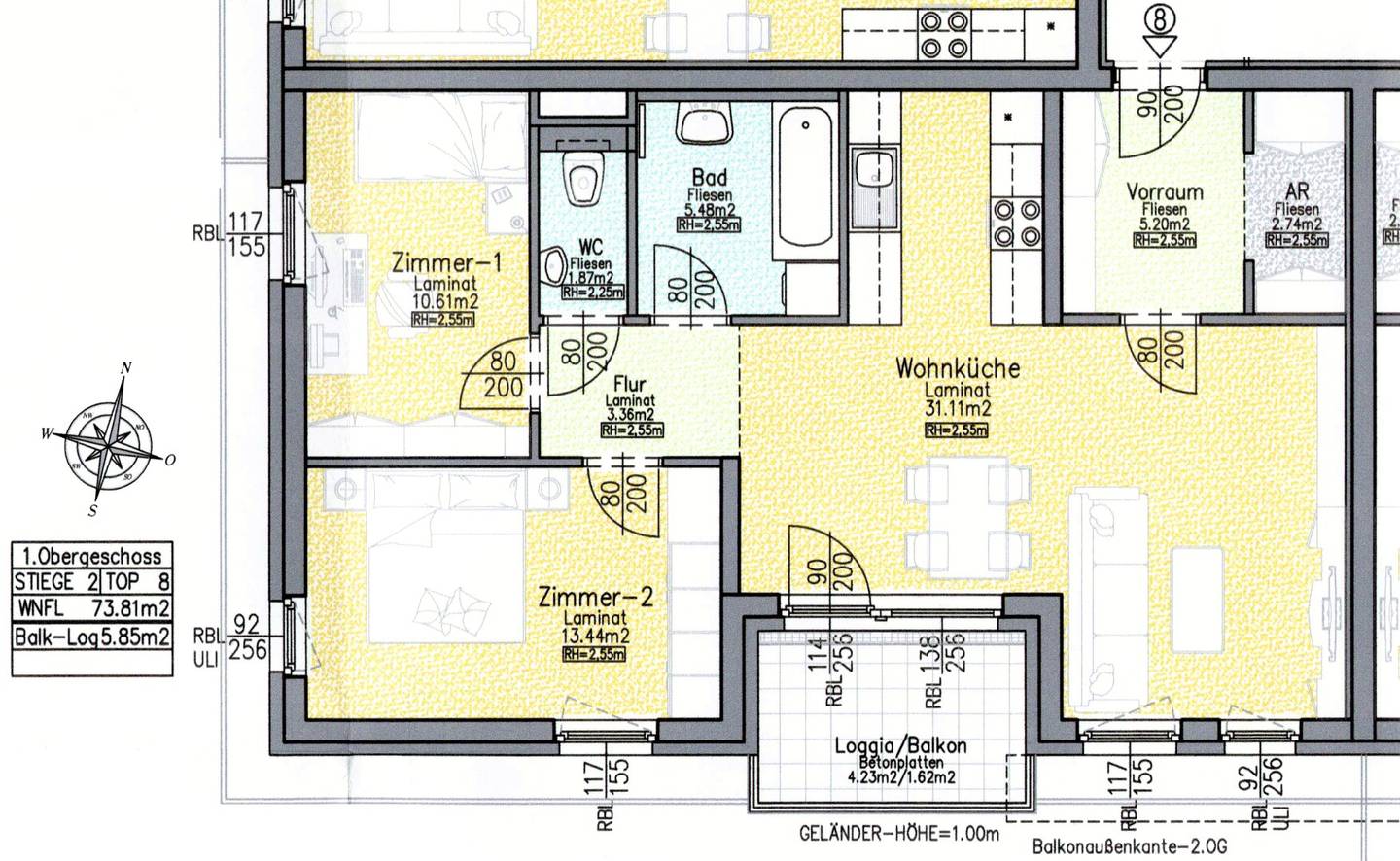 Wunderschöne Balkonwohnung in guter Lage