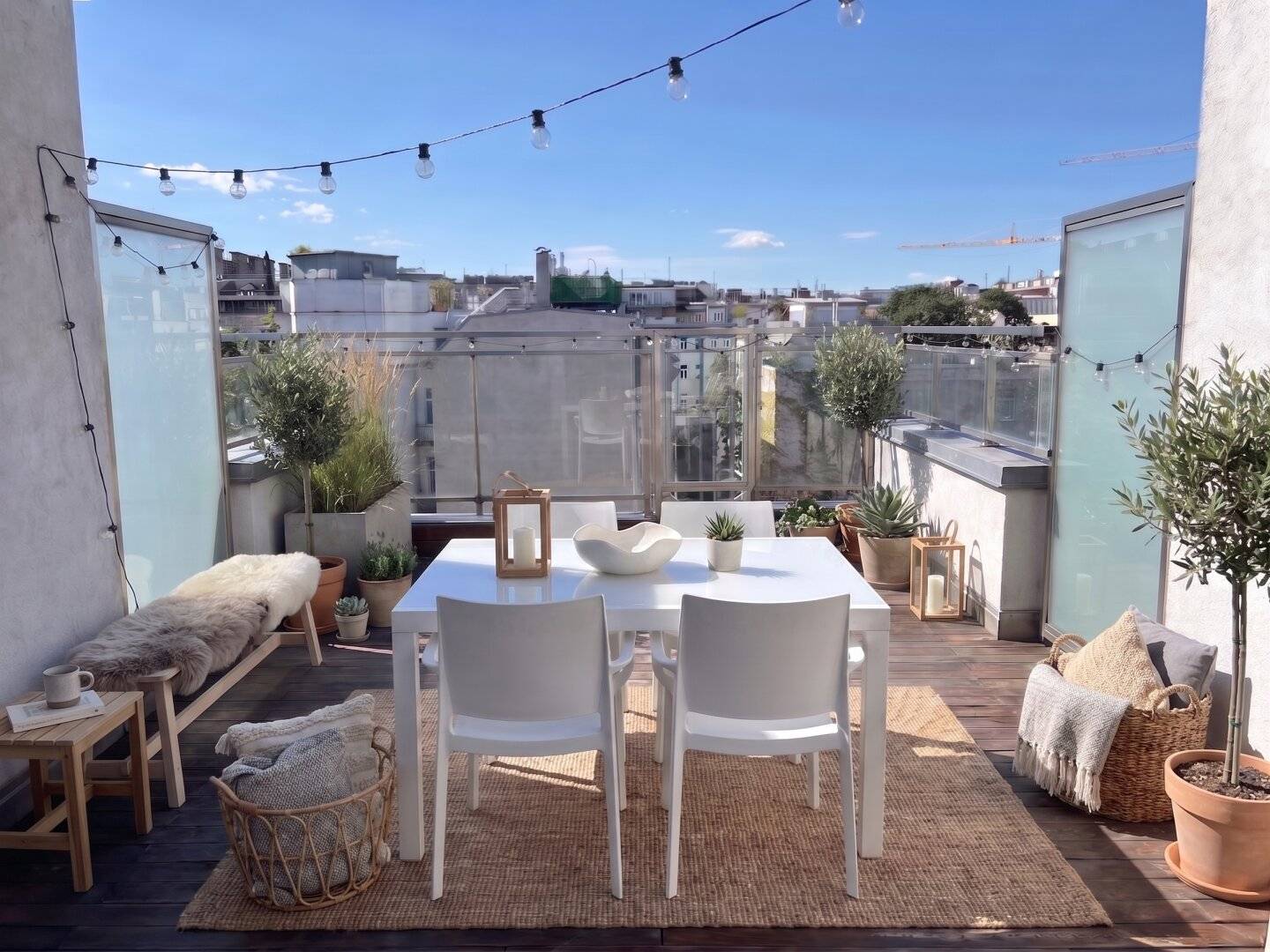 Ruheoase über den Dächern Wiens - Exklusive            4-Zimmer-Maisonette mit Terrasse