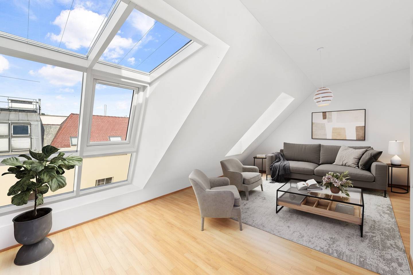 Ruheoase über den Dächern Wiens - Exklusive            4-Zimmer-Maisonette mit Terrasse