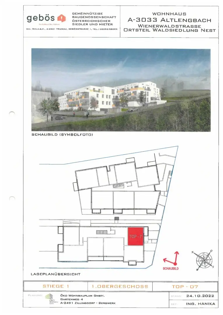 ERSTBEZUG: schöne Wohnung mit Grünblick und Garagenabstellplatz