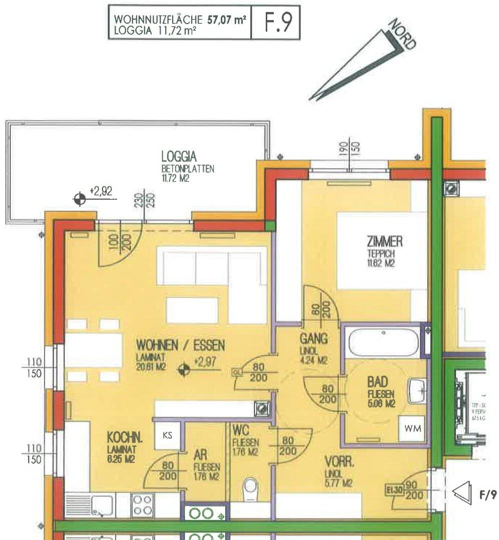 Wunderschön gelegene Wohnung mit großer Loggia