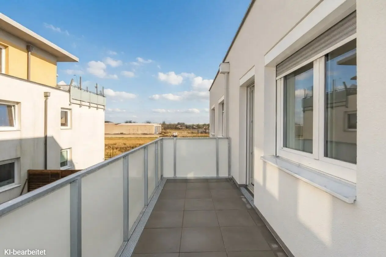 Moderne geförderte Wohnung mit ostseitigen Balkon