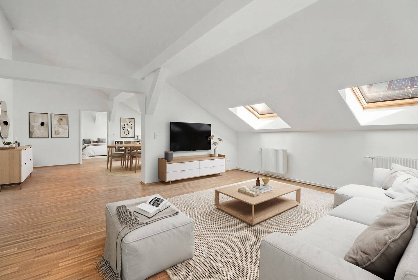 Loftartige Dachgeschoßwohnung mit sonniger Terrasse im 5. Bezirk