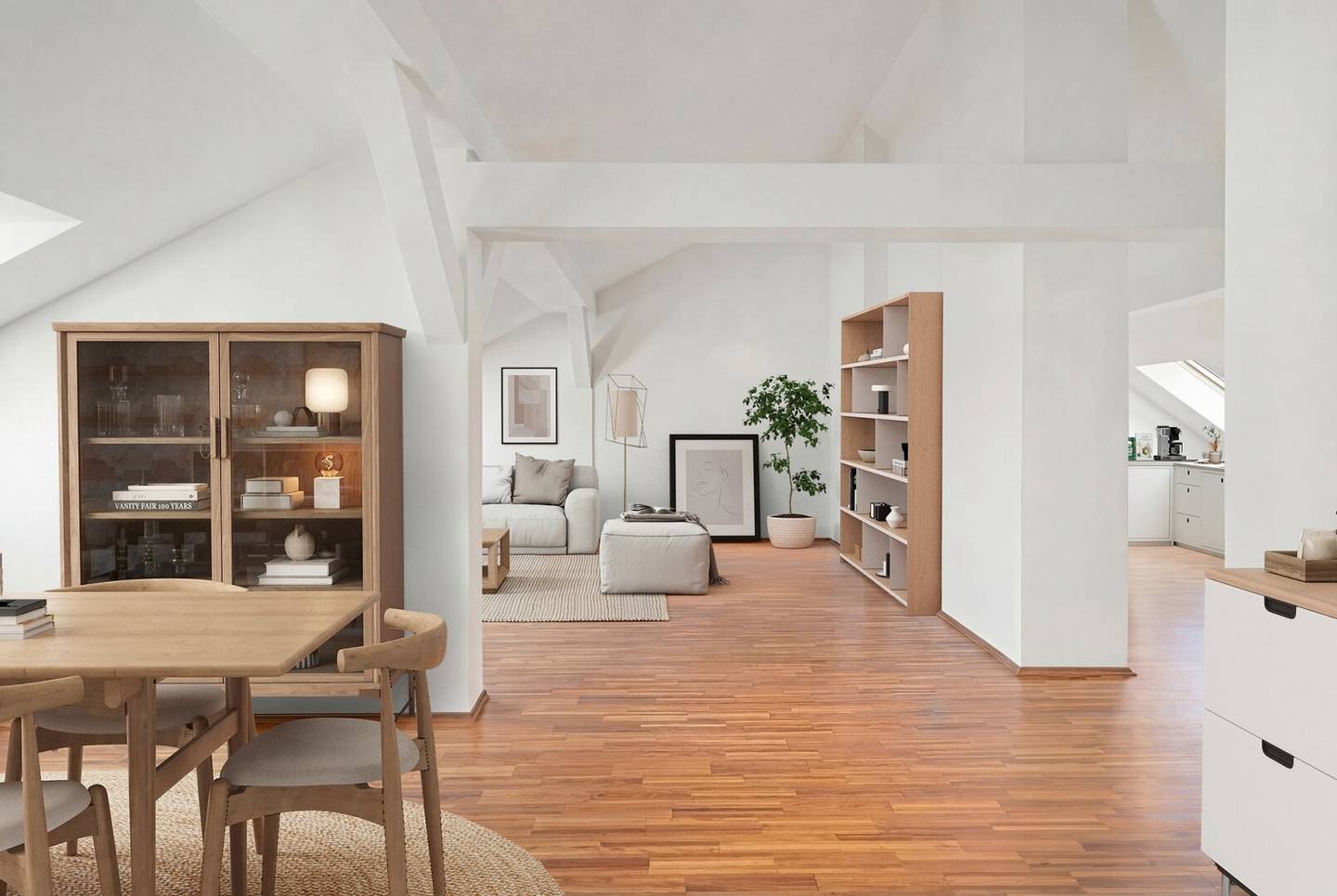 Loftartige Dachgeschoßwohnung mit sonniger Terrasse im 5. Bezirk