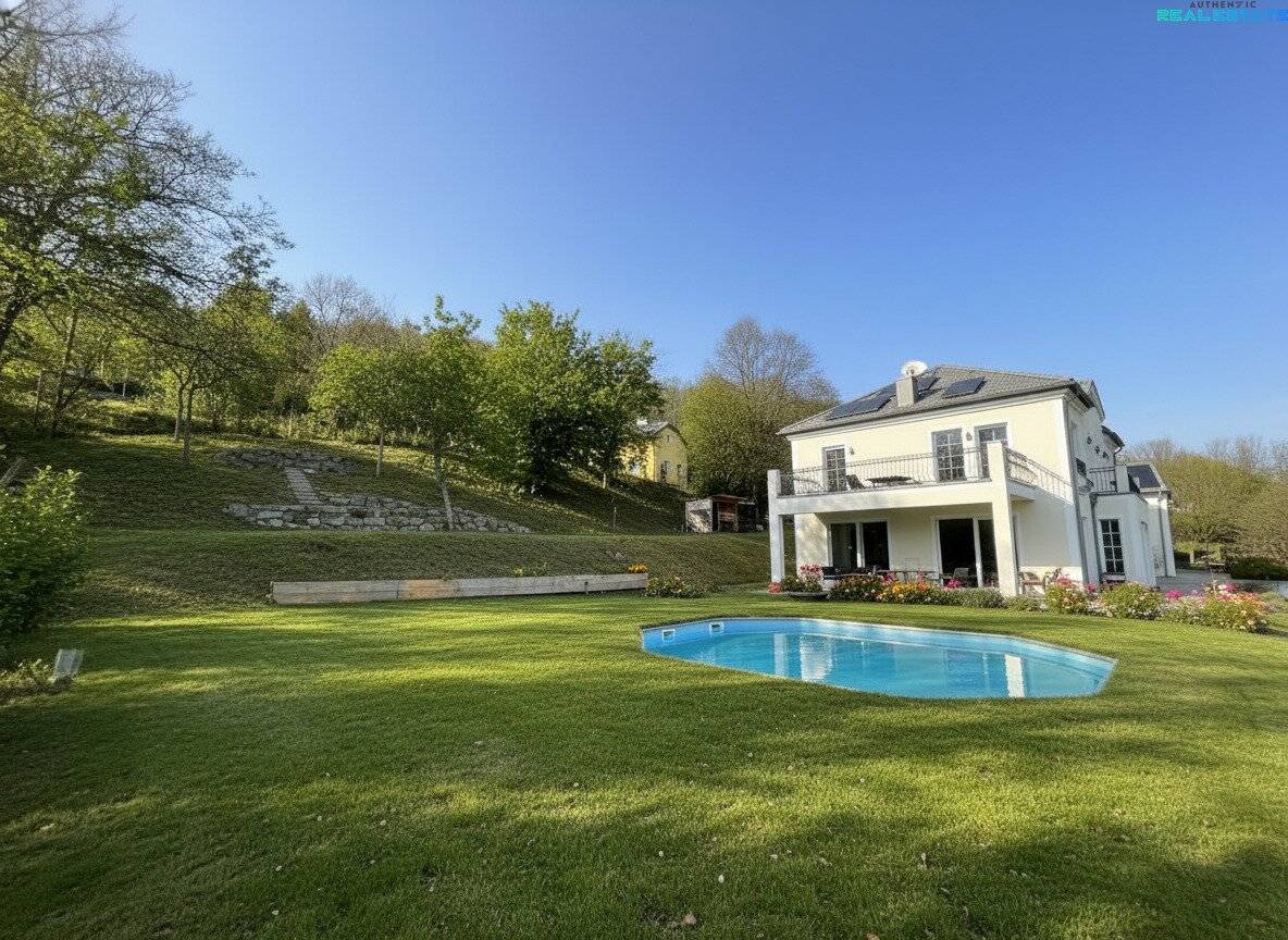 Moderne Villa in Neulengbach: 280m², 6 Zimmer, Garten, Terrassen, Garage, neuwertig!