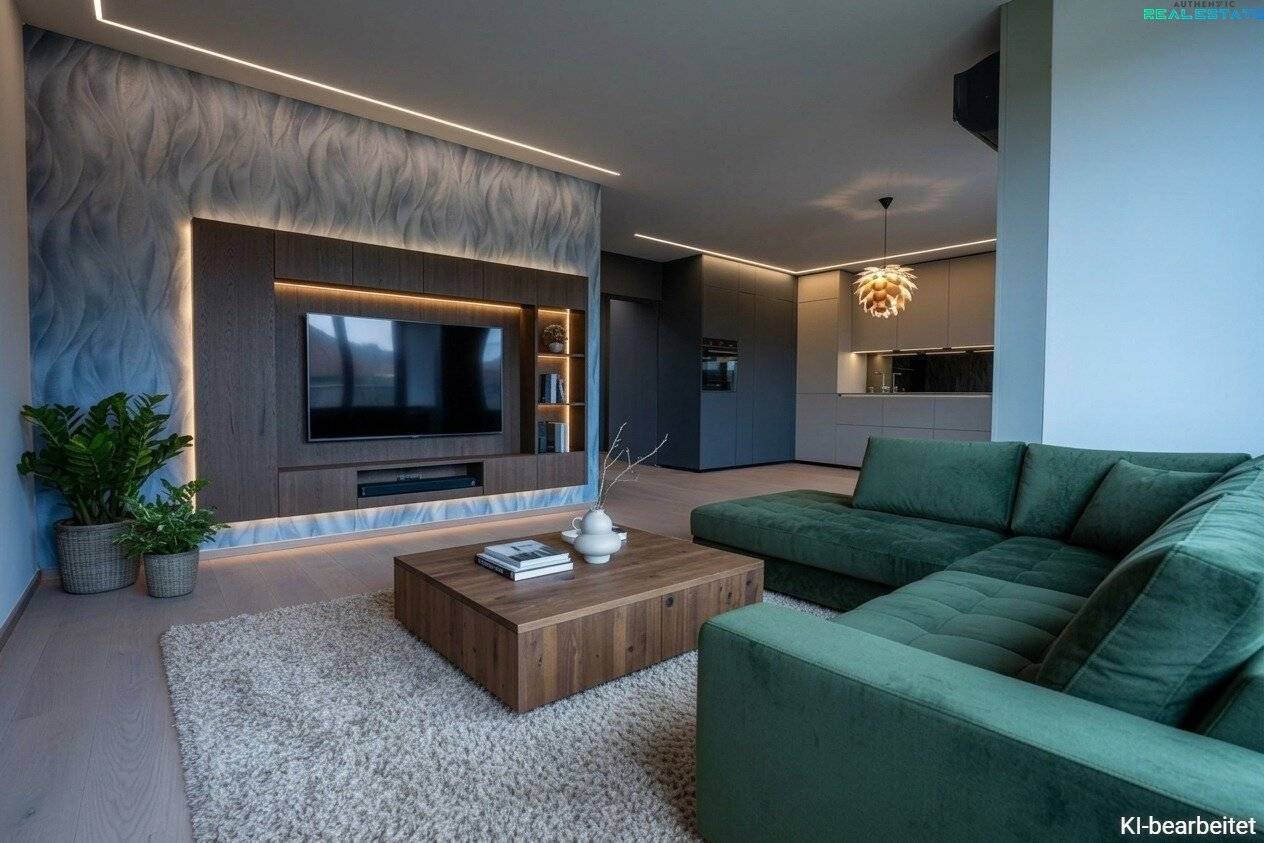 Urbane Designerwohnung mit allem was das Herz begehrt - Maßeinbaumöbel, Klimaanlage, Solarpaneele, und vieles mehr.