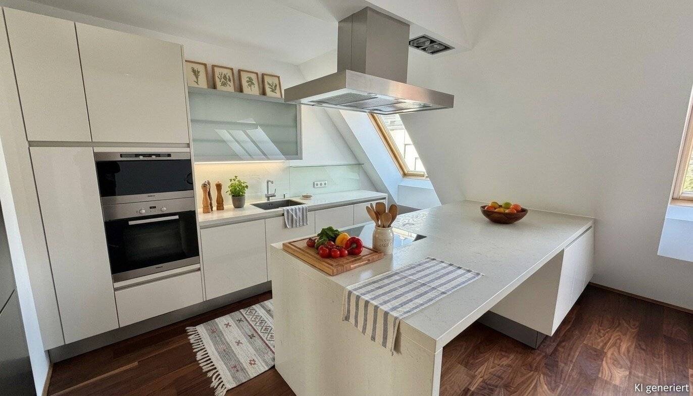 1080! Perfekt geschnittene 4-Zimmer-DG-Wohnung mit 2 Terrassen im Herzen des 8. Bezirks!