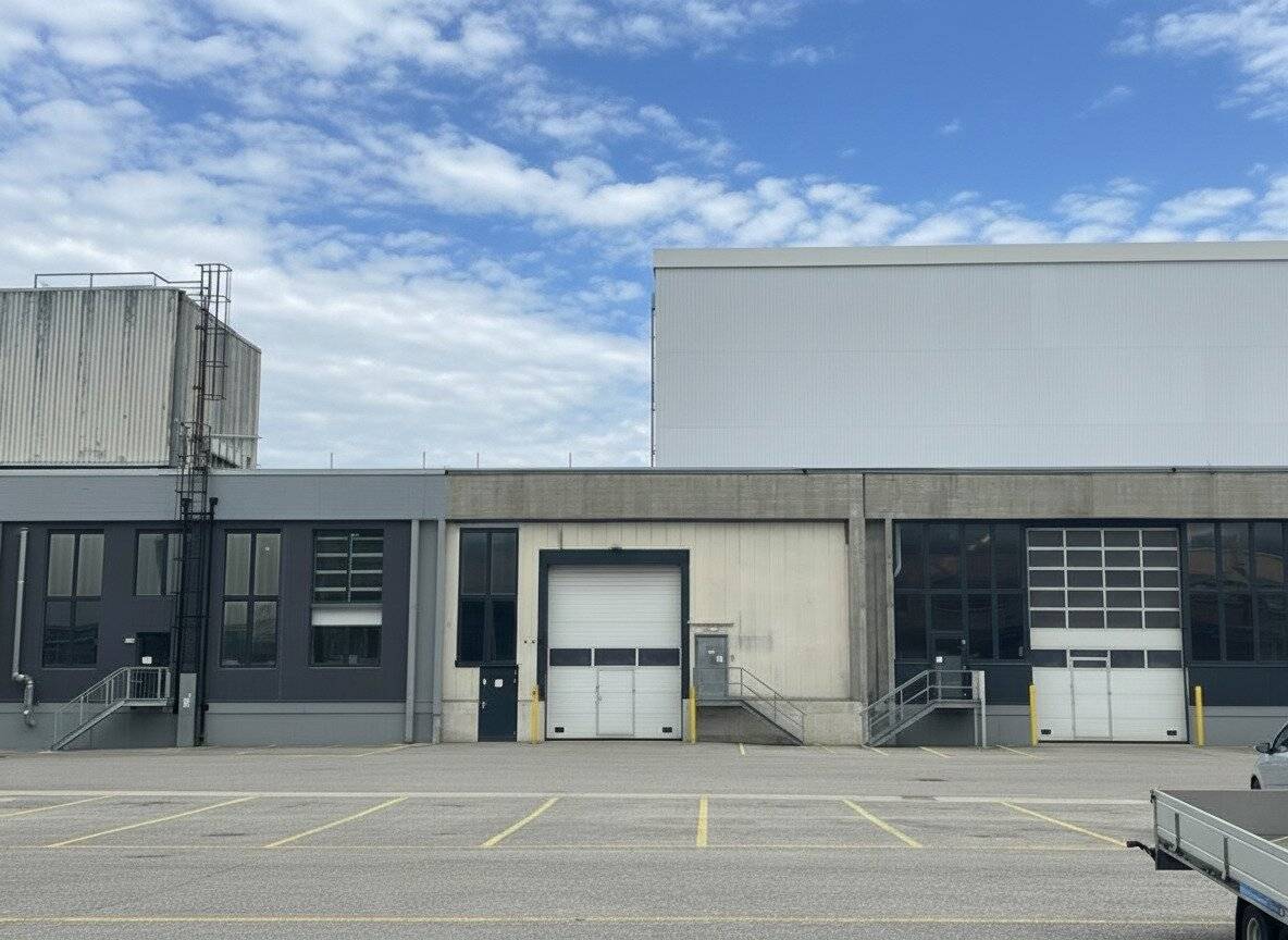 Gewerbepark Traiskirchen!  900 m² Halle mit Rampe und ebenerdiger Einfahrt für Gabelstapler! € 6,90 inkl allg. BK/m² netto!