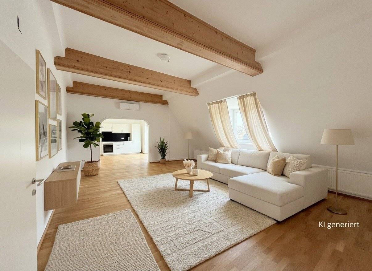 *NEUER PREIS!* 1080! 5 ZIMMER ! Schönes und frisch saniertes DG mit Balkon!