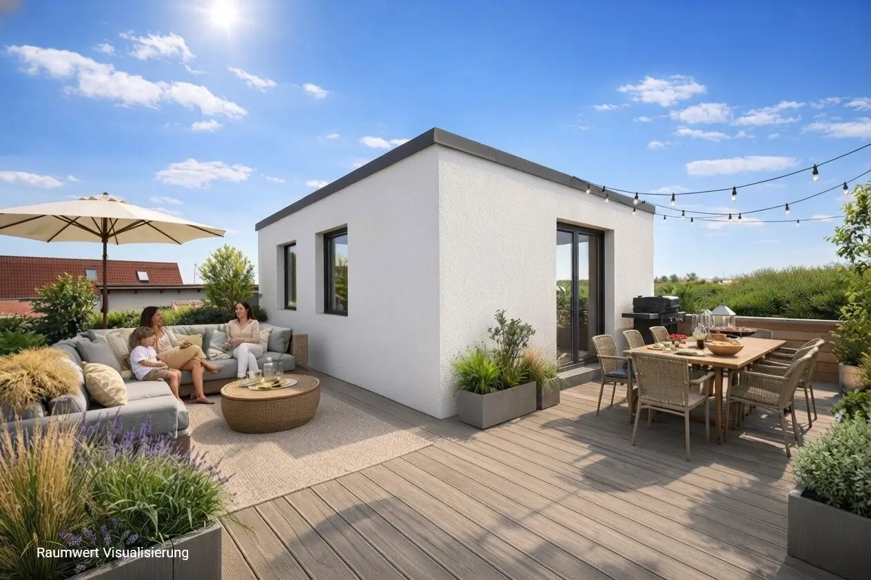 WOHNEN auf HÖCHSTEM Niveau | Erstbezug 2026 | Garten &amp; Dachterrasse | Doppelhaushälfte | 2 Stellplätze