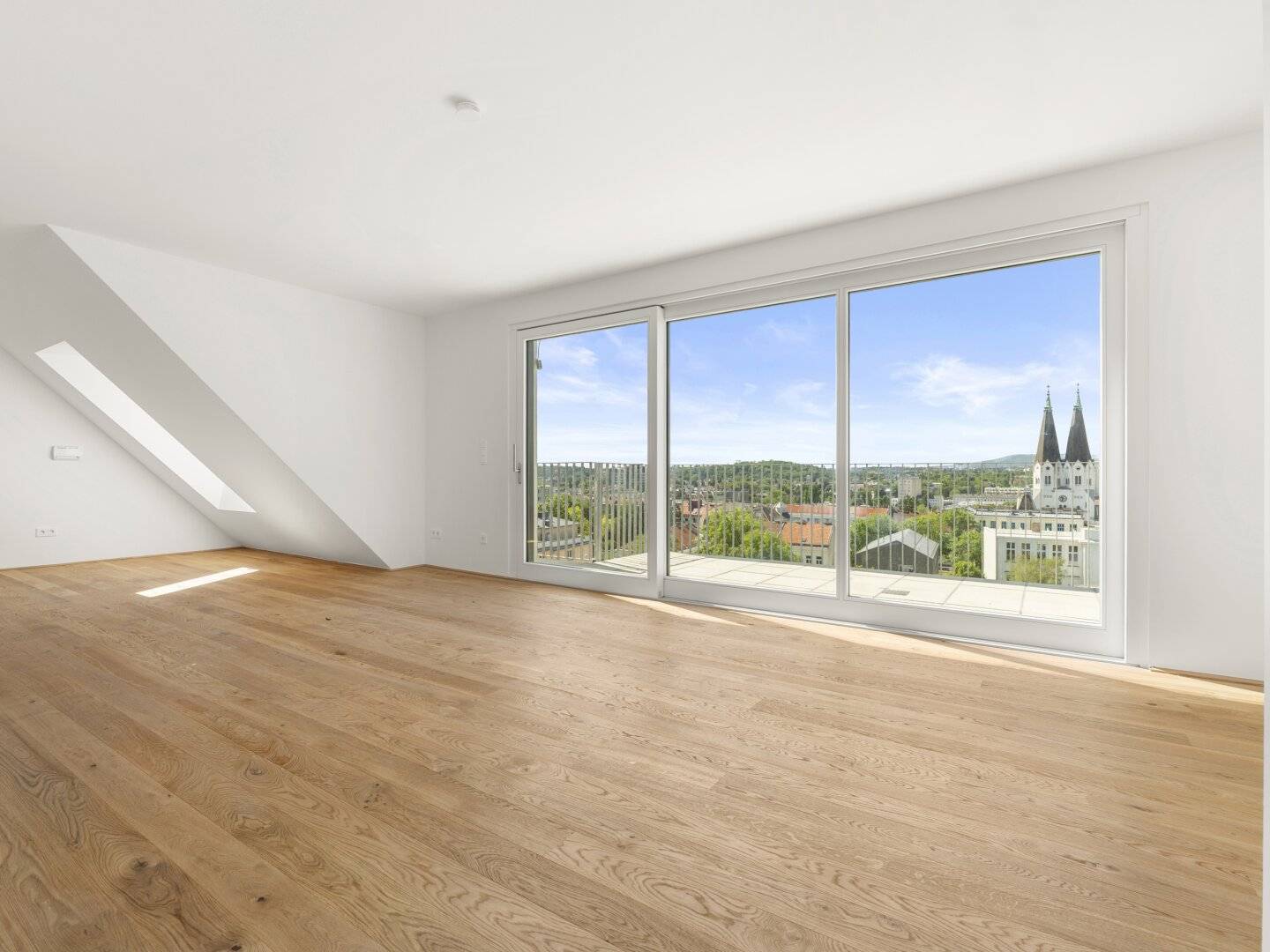 EXCLUSIVE PENTHOUSE | Elevator directly into the apartment | 360° roof terrace with view of Vienna | 4 to 5 rooms | Double garage | Klimaaktiv Gold | Commission-free