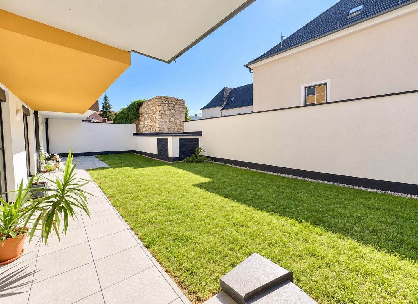 GARTENHIT in Korneuburg | 4 Zimmer Neubauwohnung mit 96 m² Garten | 29 m² Terrasse | 128 m² gew. WNFL | Fußbodenheizung | Parkplatz optional