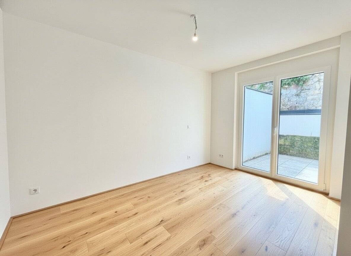 GARTENHIT in Korneuburg | 4 Zimmer Neubauwohnung mit 96 m² Garten | 29 m² Terrasse | 128 m² gew. WNFL | Fußbodenheizung | Parkplatz optional
