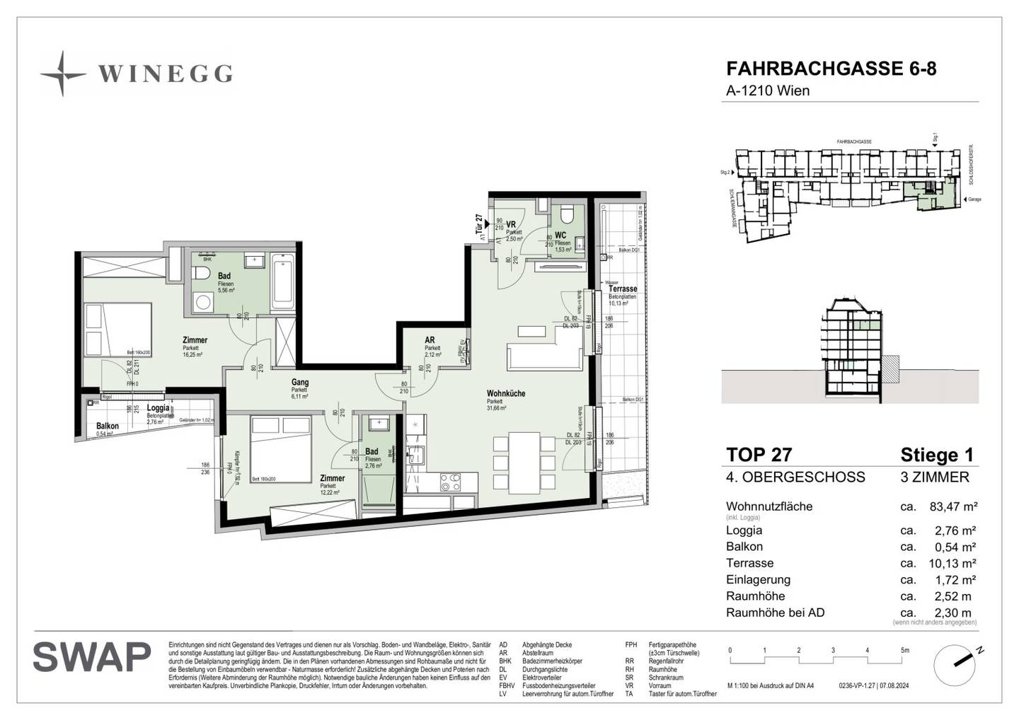 Anlegerwohnung >> Großzügige 3-Zimmer-Wohnung mit Terrasse & viel Licht