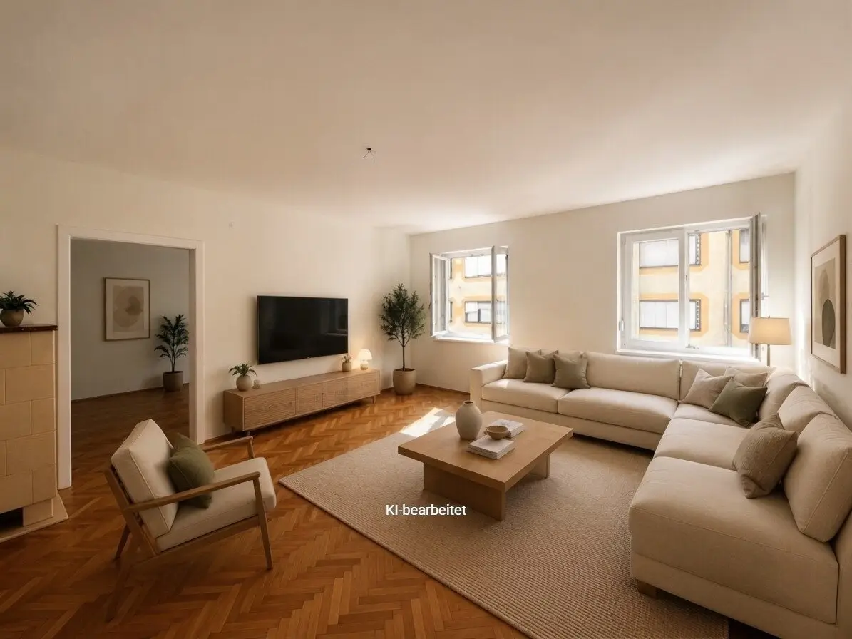 Helle 3-Zimmer-Wohnung mit Balkon mit Blick ins Grüne im hippen Grazer Bezirk Lend