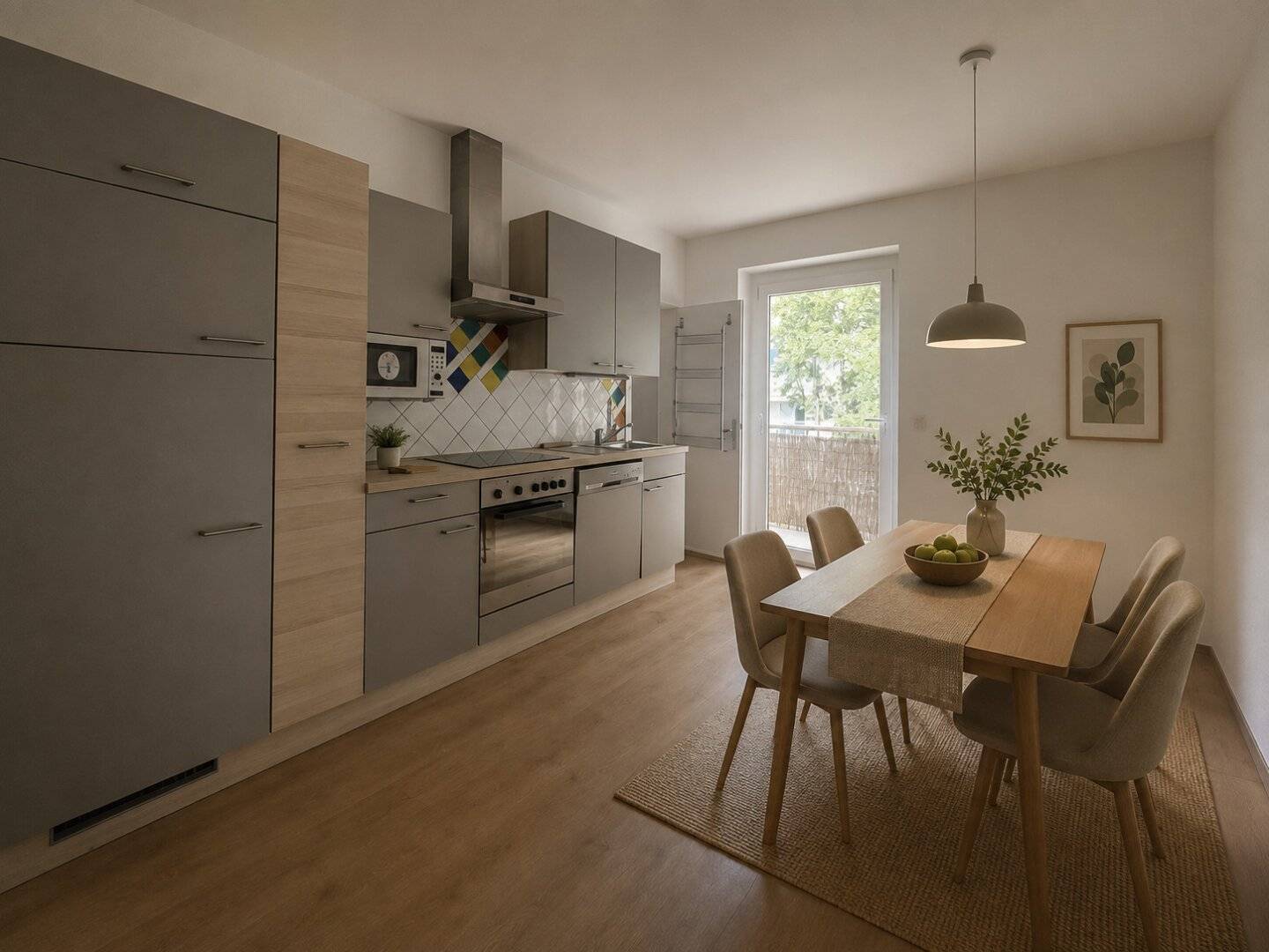 Helle 3-Zimmer-Wohnung mit Balkon mit Blick ins Grüne im hippen Grazer Bezirk Lend