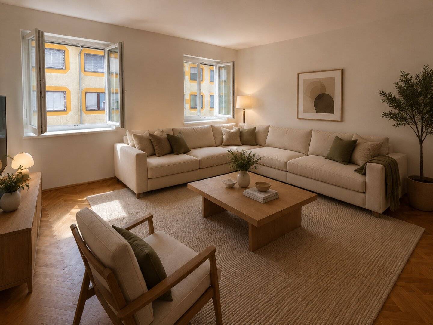 Helle 3-Zimmer-Wohnung mit Balkon mit Blick ins Grüne im hippen Grazer Bezirk Lend
