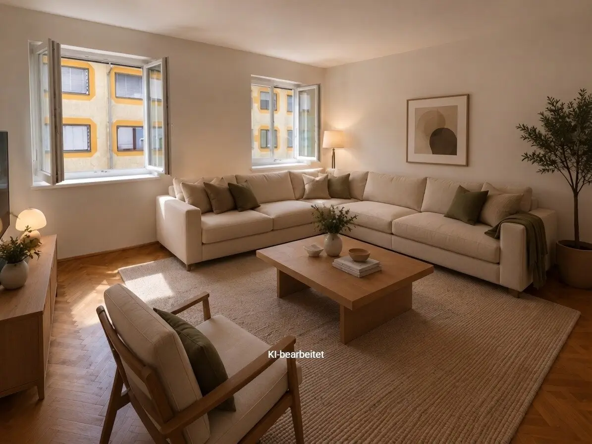 Sunny 3-room apartment with balcony and view of greenery in the hip Graz district Lend