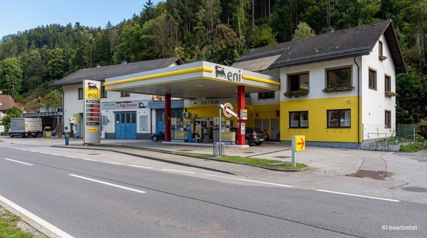 ENI Tankstelle | Trafik & Shop | Wohnhaus mit 2 Einheiten | Werkstatt & Carport | Gaming, NÖ