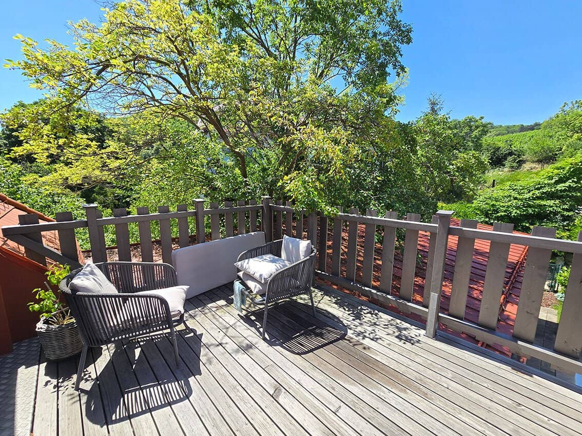 *** LUXUS TERRASSENWOHNUNG *** KAHLENBERGERDORF *** VORNE DIE DONAU - HINTEN DIE WEINBERGE ***