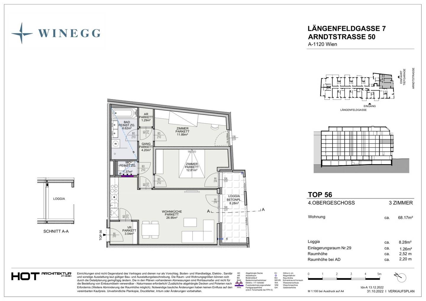 Living in the heart of the city, perfectly laid out three room new build apartment