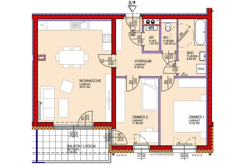 Wunderschöne Wohnung mit Blick in den Hof