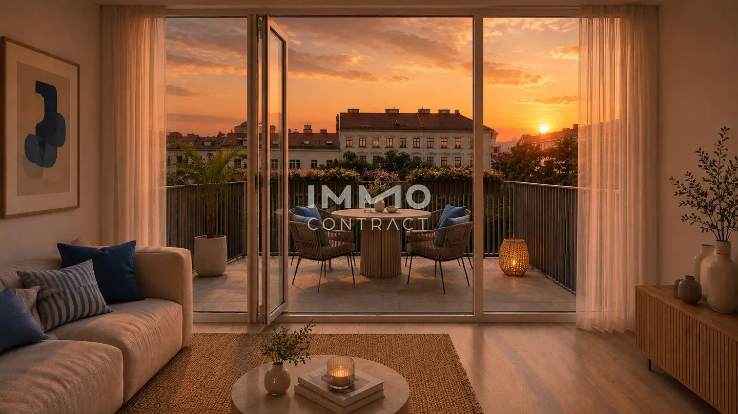 Vorsorgewohnung mit großem Balkon Richtung begrünten Innenhof (NEU-Erstbezug)