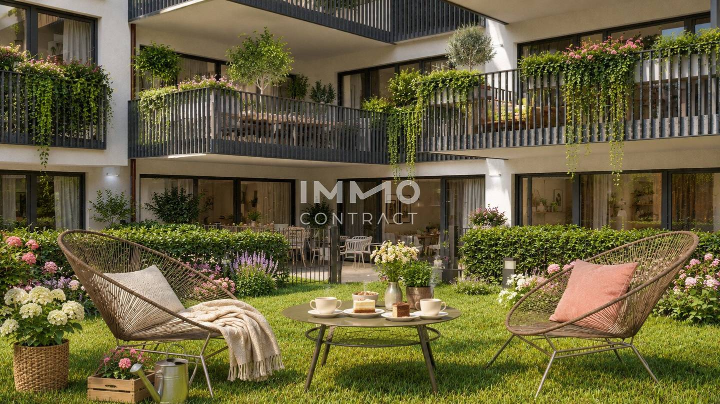 Compact investment apartment with terrace and private garden (urban &amp; hip)