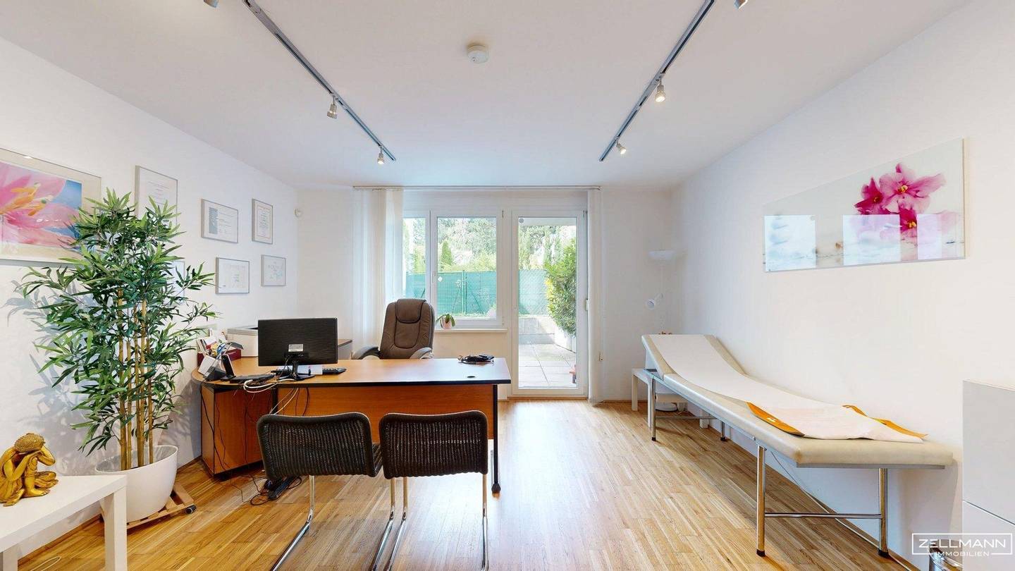 MAUER | Praxis - Büro, Ordination und/oder Wohnung | geräumige Erdgeschosswohnung mit Garten | ZELLMANN IMMOBILIEN