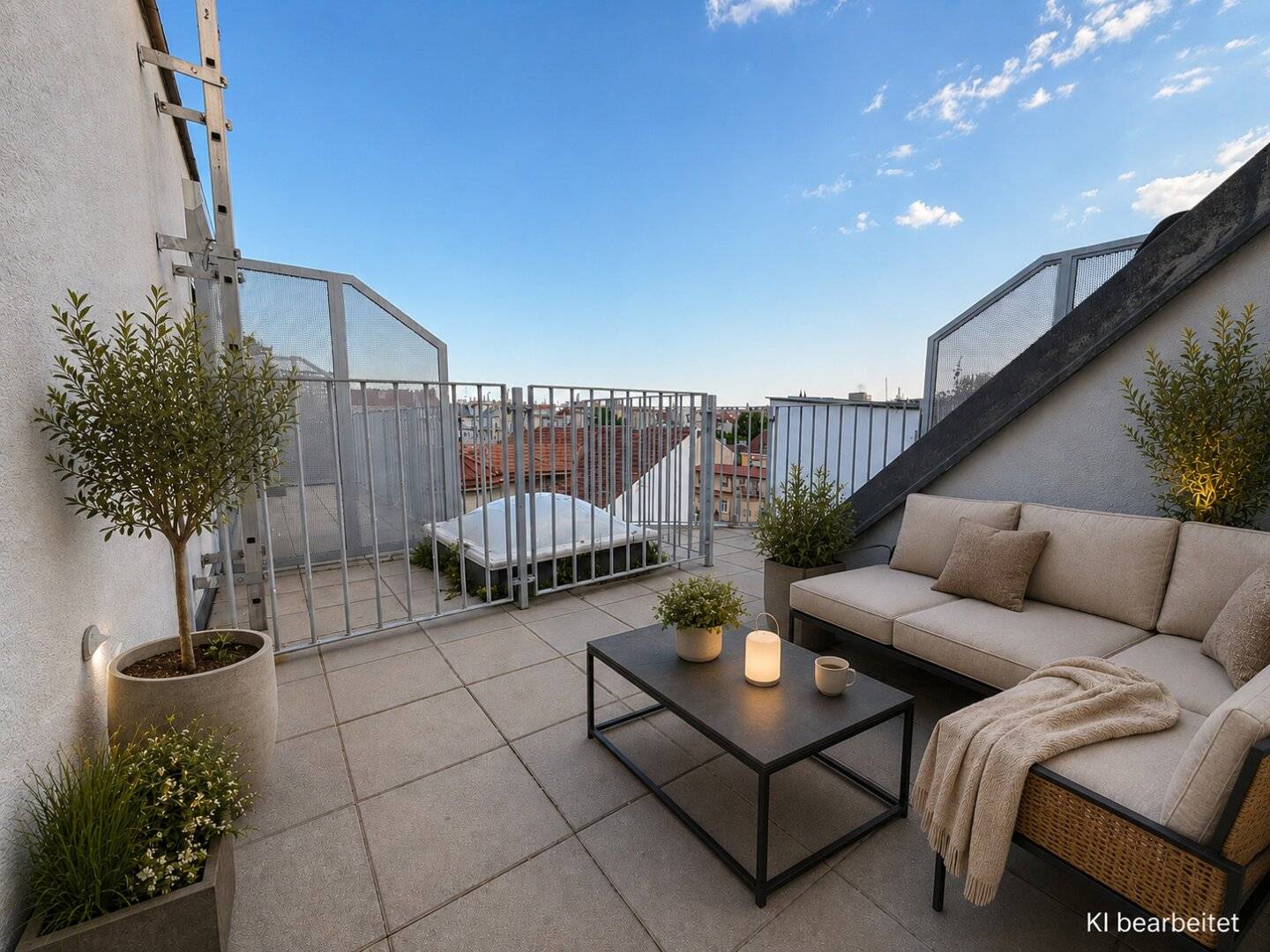SUMMER ACTION | half buyer commission | until 31.08 | Modern maisonette apartment with city panorama - 87.77 m² living space with roof terrace