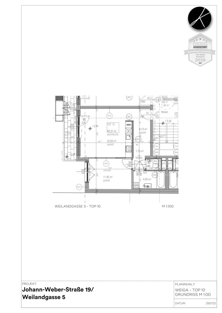 First occupancy: Quiet 2-room with view into the green courtyard