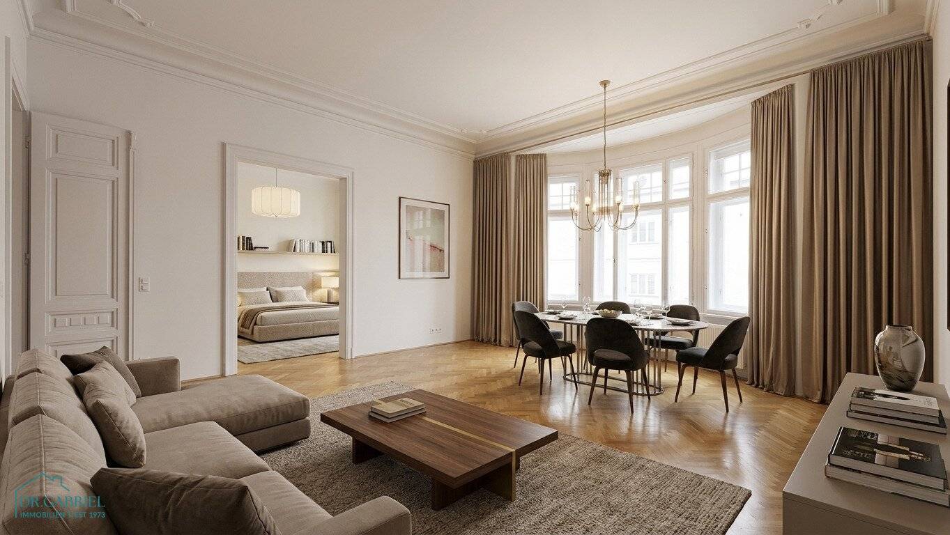 GROSSZÜGEIGE 5 ZIMMER-ALTBAUMIETE MIT BALKON