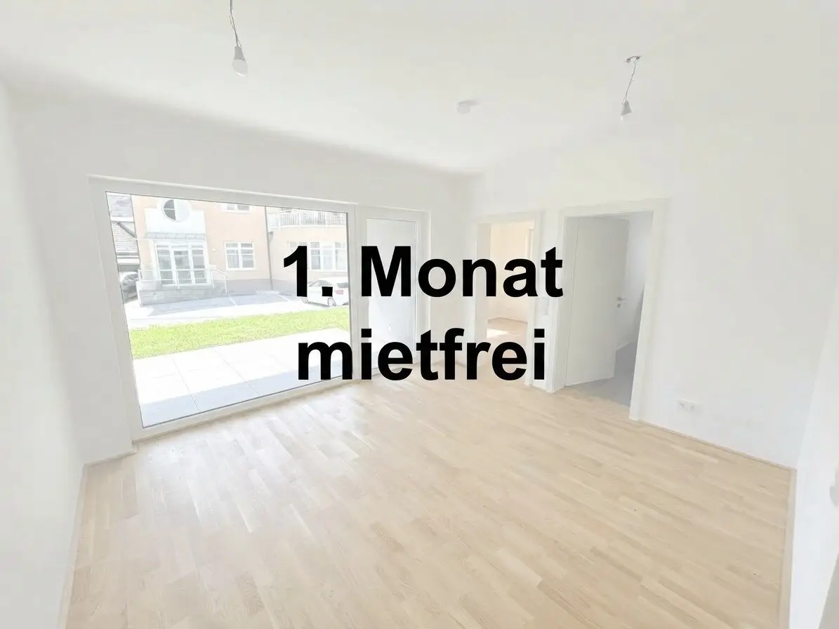 Südwesseitige 2-Zimmer-Gartenwohnung mit Küche und Sonnenschutz
