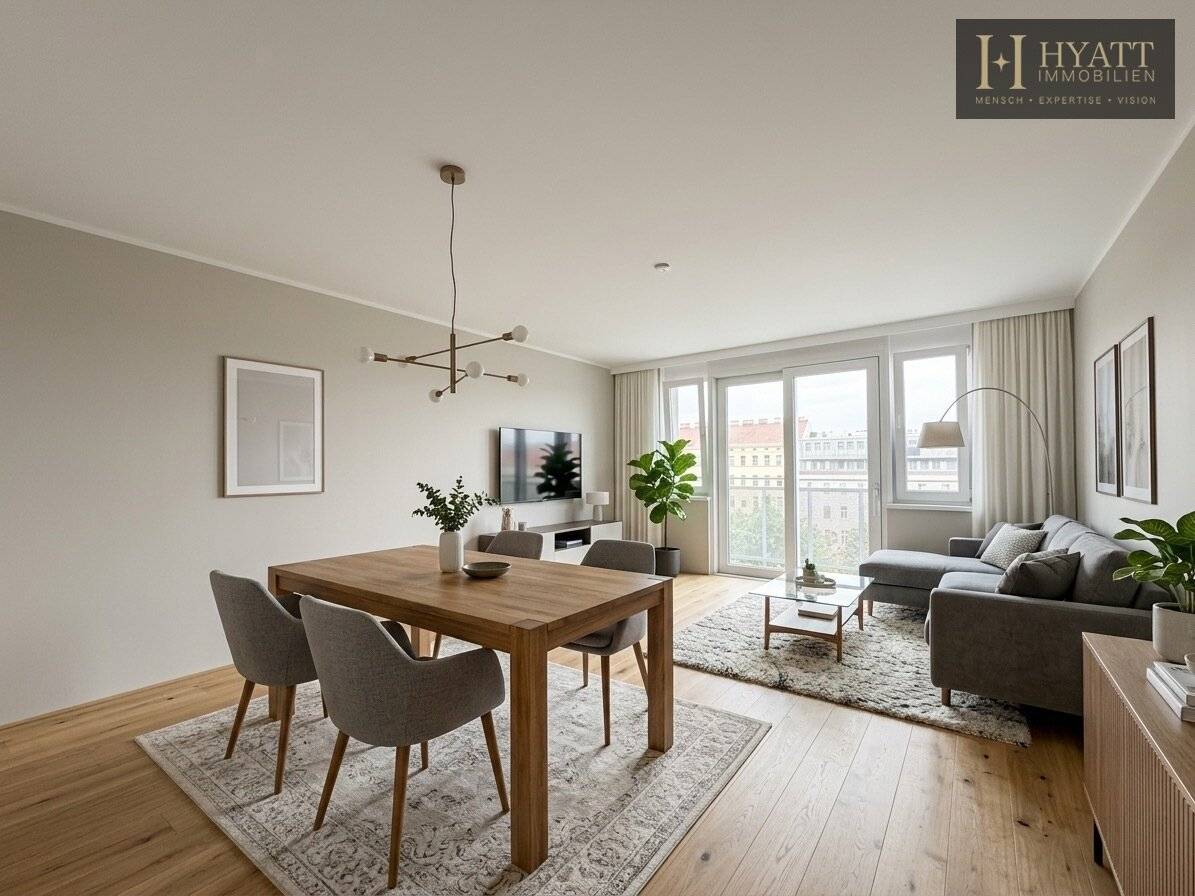 Urban living, surprisingly quiet life – stylishly renovated old building with elevator, outdoor spaces and modern energy technology