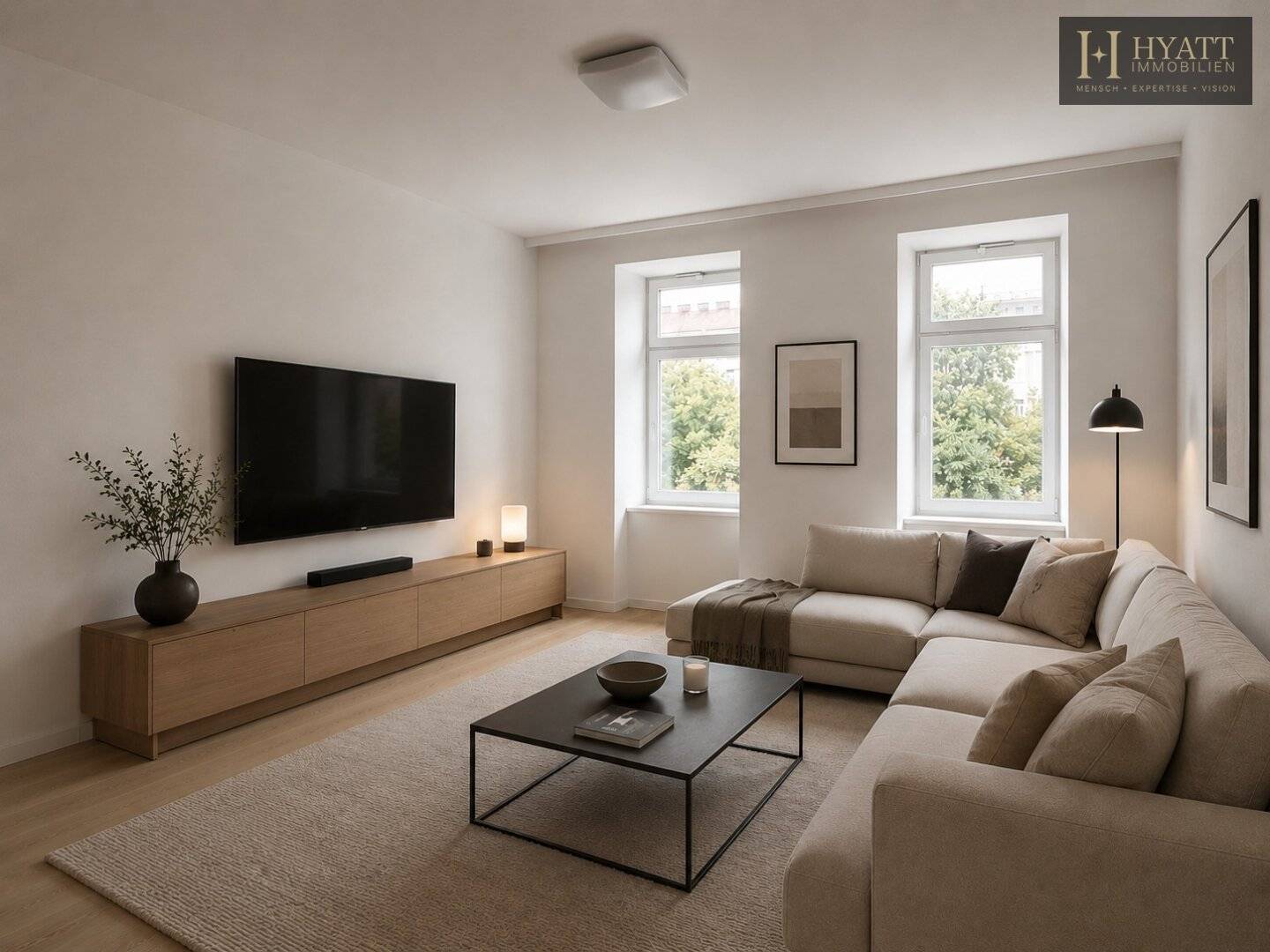 Urban living, surprisingly quiet life – stylishly renovated period building with elevator, outdoor spaces and modern energy systems