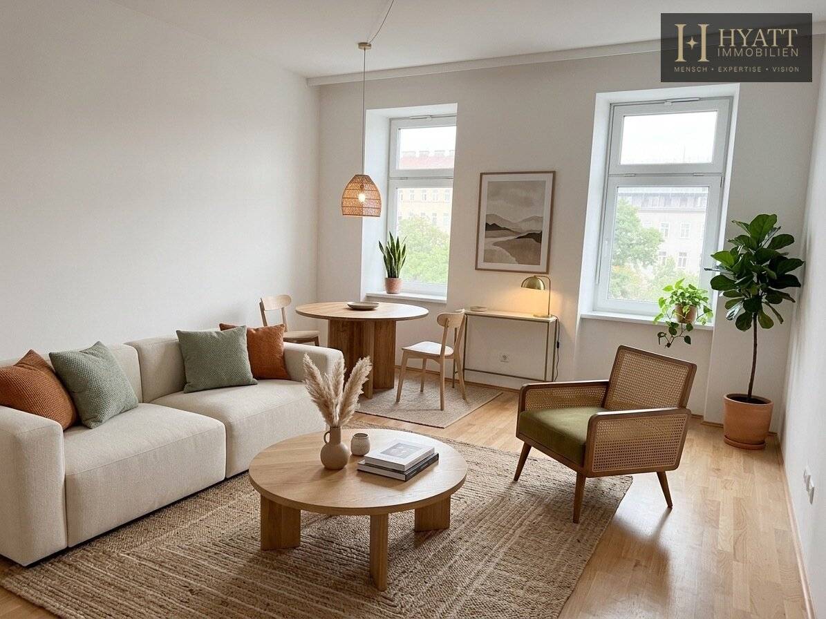 Urban living, surprisingly quiet life – stylishly renovated old building with lift, outdoor spaces and modern energy technology