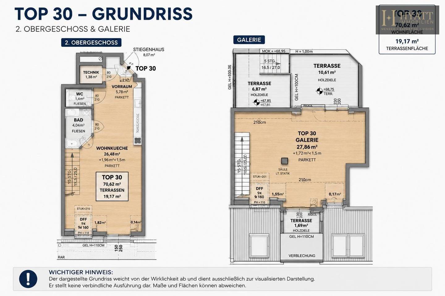 Urban living, surprisingly quiet life – stylishly renovated old building with elevator, outdoor areas and modern energy technology