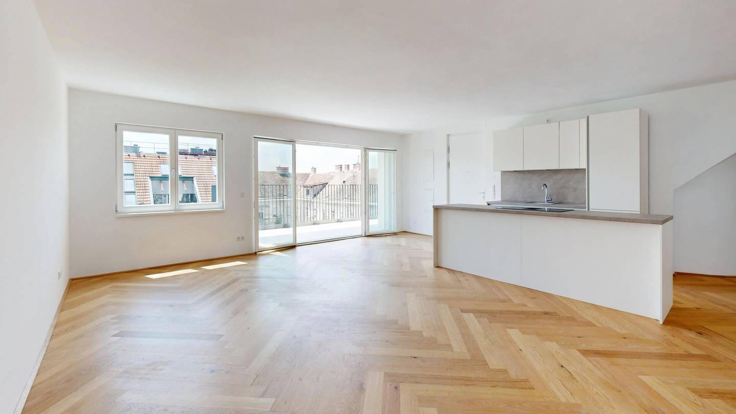 Historic charm meets modern energy efficiency: period building attic with heat pump and PV
