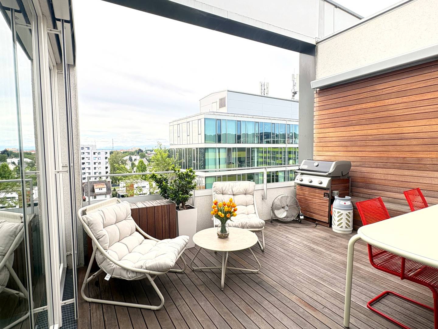 Maisonettewohnung an der Donau mit Dachterrasse