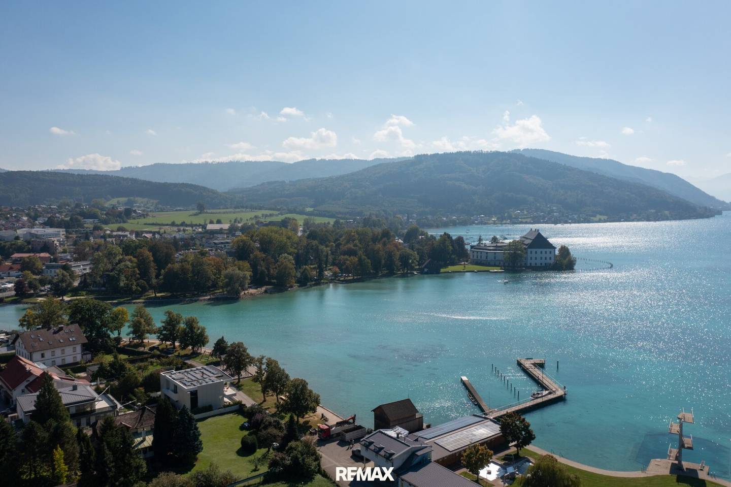 Wenn ich den See seh, brauch ich kein Meer mehr! Panoramatischer Seeblick auf den Attersee.