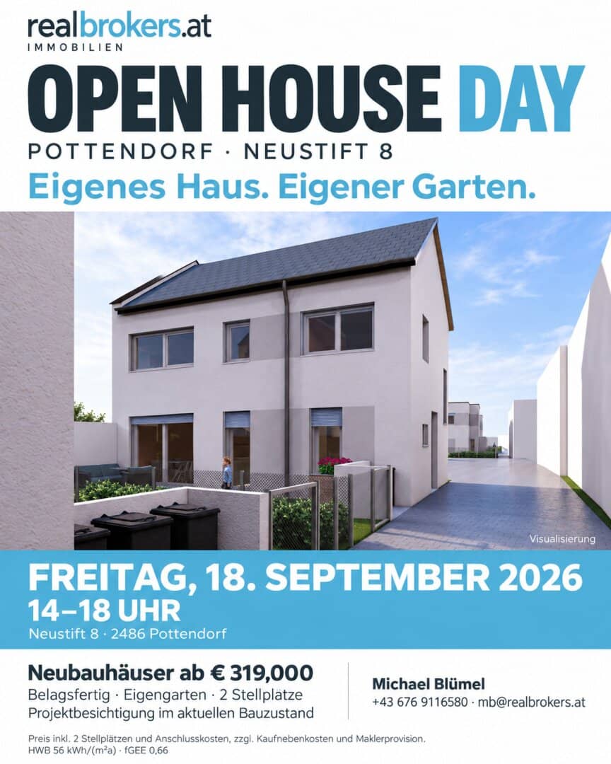 AFFORDABLE, MODERN, EFFICIENT, IN BEST QUALITY– Your semi-detached house in Pottendorf