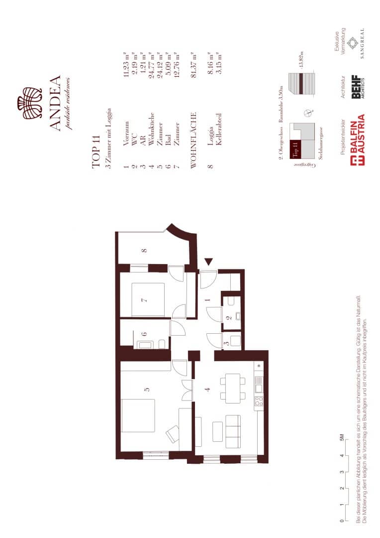 ANDEA – Parkside Residences | Wohnen mit Charakter – 3 Zimmer &amp; Loggia im Gründerzeithaus