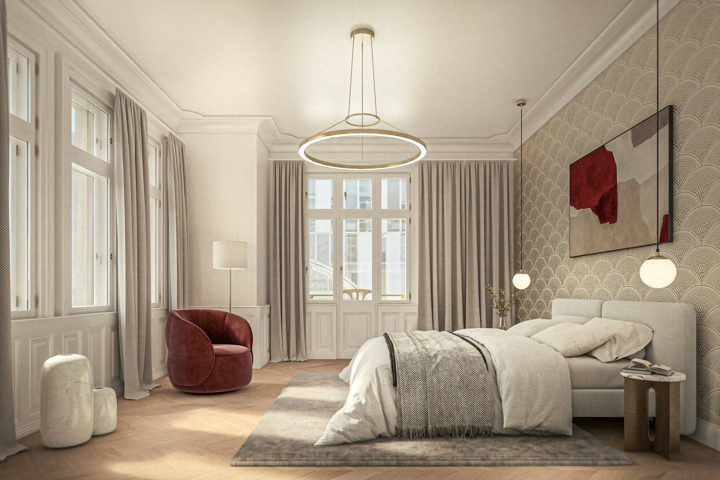 ANDEA – Parkside Residences | Altbauflair neu interpretiert – hochwertig sanierte 3-Zimmer-Wohnung