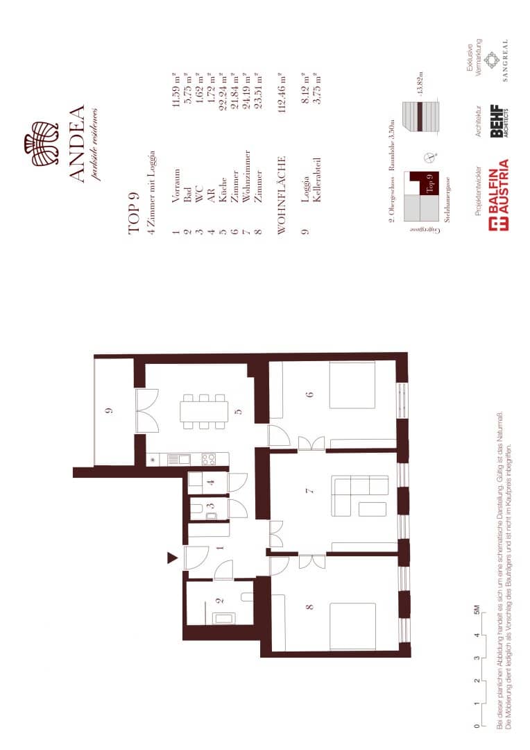 ANDEA – Parkside Residences | Großzügiges Wohnen mit 4 Zimmern &amp; Loggia nahe Stadtpark
