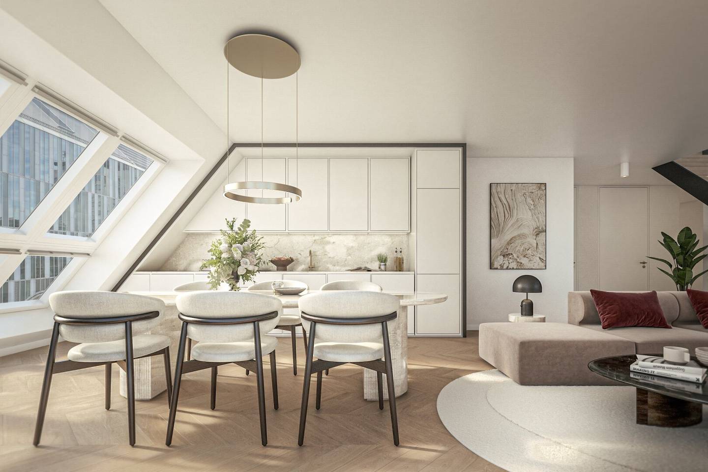 Lichtdurchflutete 3-Zimmer-Wohnung mit großzügiger Loggia | ANDEA Parkside Residences
