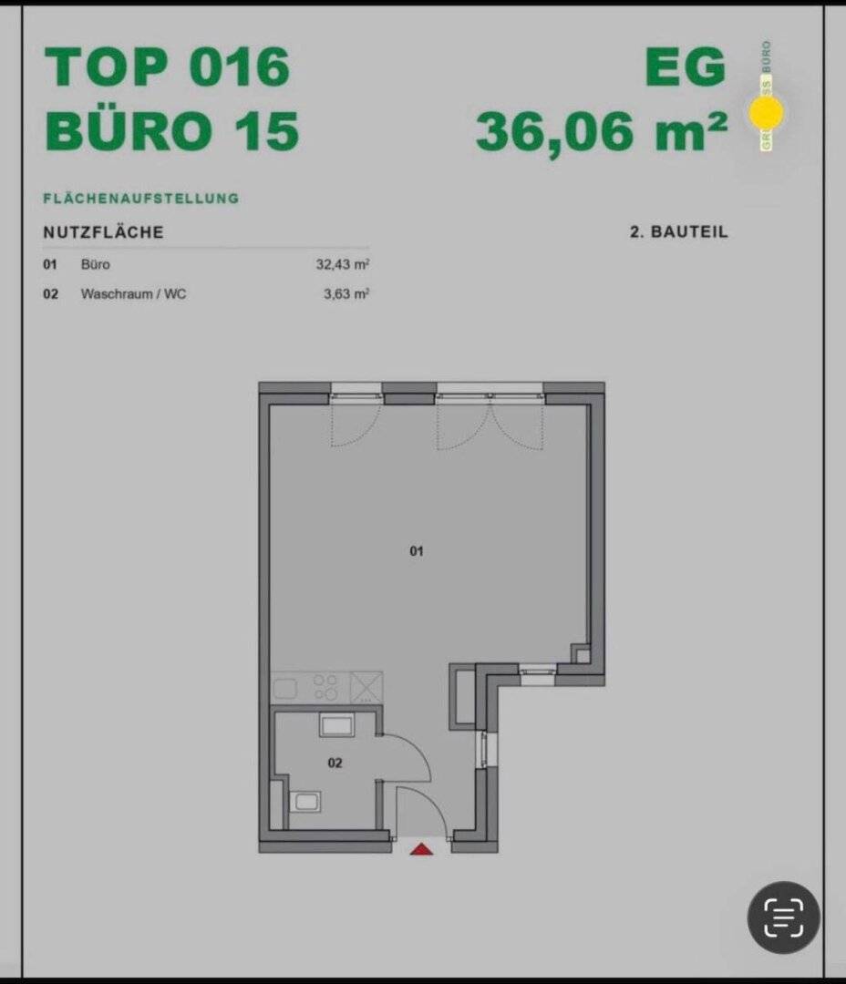 Büro/Praxis mit Tiefgaragenplatz im Neubau!