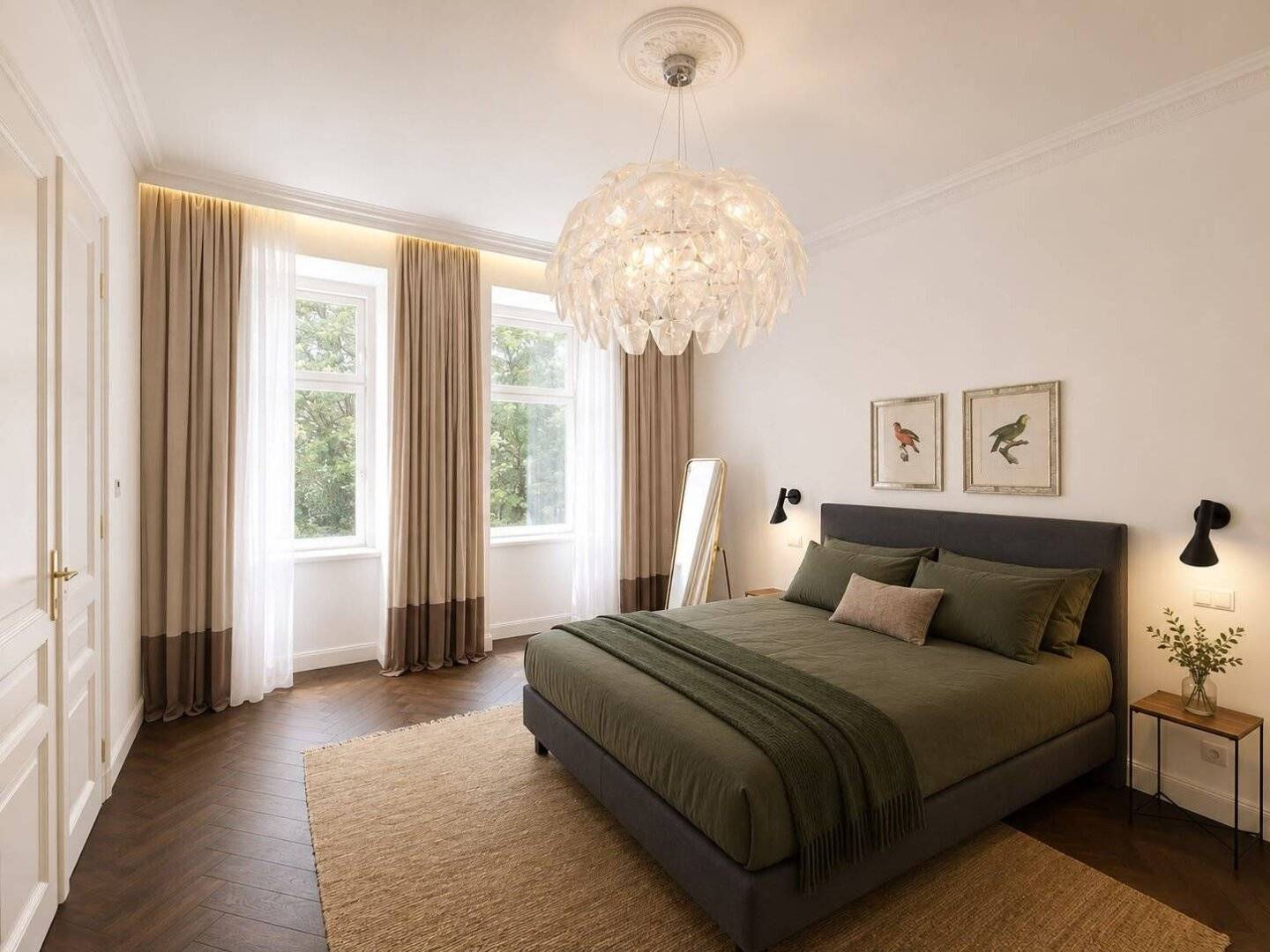 Viennese historic building architecture and modern, high-quality fittings