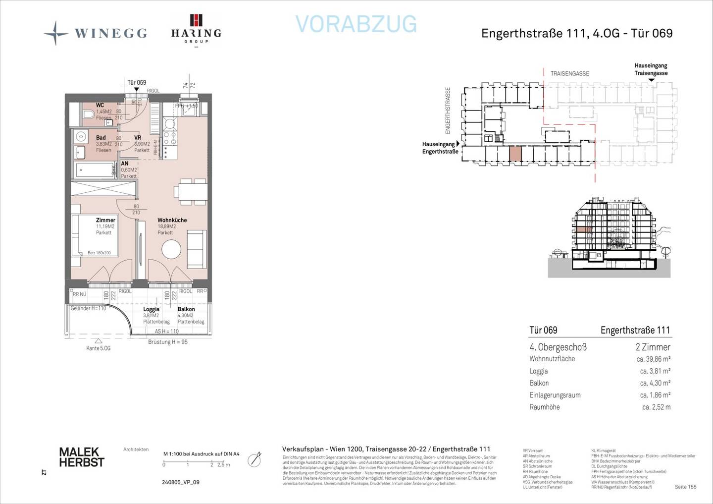 Apartment with Danube view in a new build