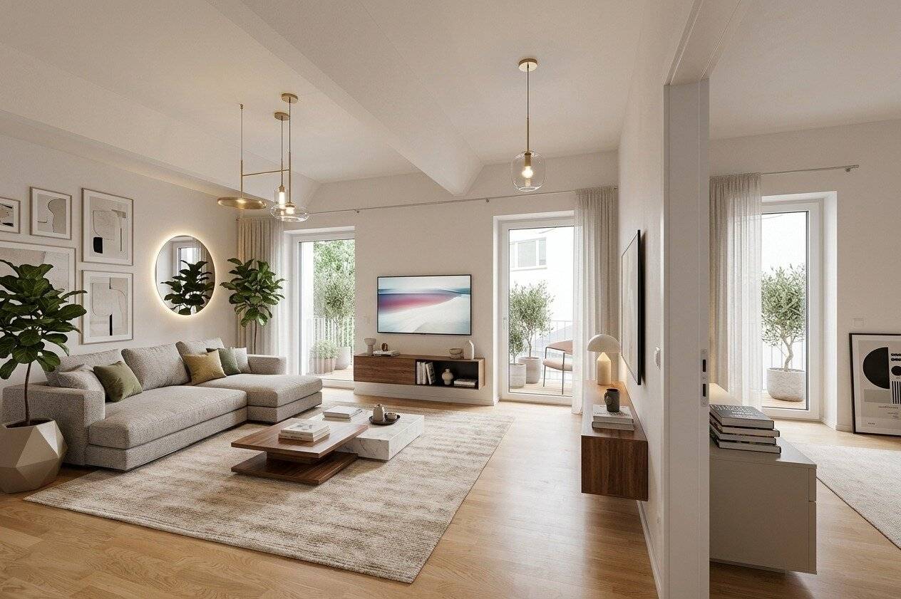 New fantastic two room old building apartment with loggia first occupancy Best Location