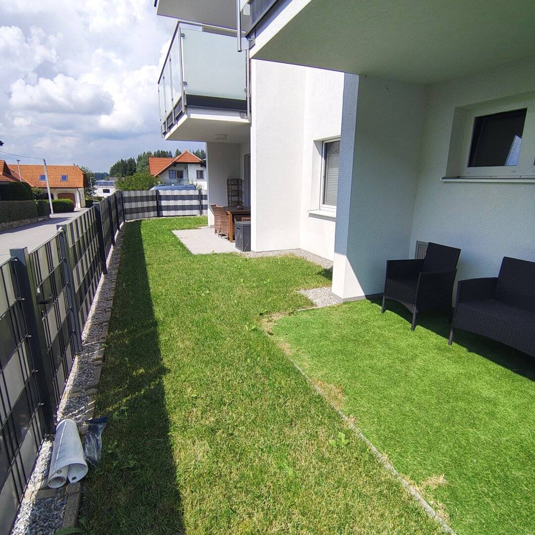 Moderne Gartenwohnung mit Westterrasse &amp; Eigengarten – modernes Wohnen in zentraler Ruhelage!
